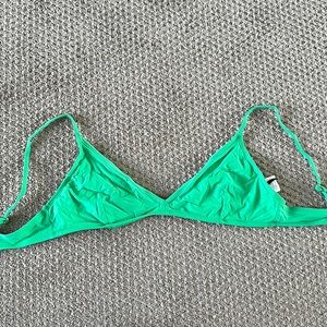 J crew green bikini top size L